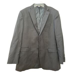 Brooks Brothers 346 Wool Suit Navy Pinstriped sport Stretch 43L Trousers W37 L31